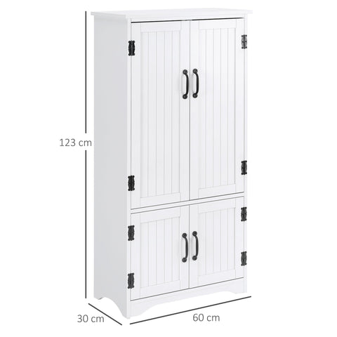 Rootz Buffet Kitchen Cabinet - Contemporary Storage Cupboard - Elegant Pantry Organizer - Lots of Space - 60L x 30W x 123H cm