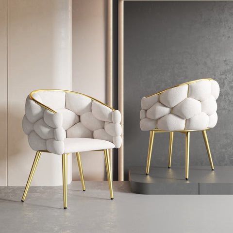 Rootz Luxurious Velvet Chair - Elegant Seating - Gold Plated Legs - Adjustable Comfort - 70cm x 47cm x 80cm