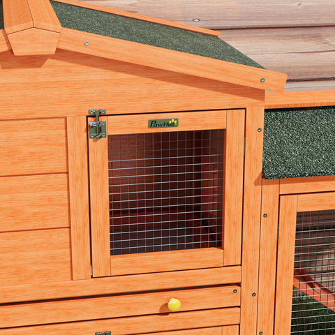 Rootz Small Animal Cage - Outdoor Rabbit Stable - Small Animal Enclosure - Winter-Proof - Safe & Sturdy - 150cm x 45cm x 85cm