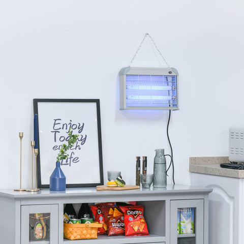 Rootz Mosquito Killer Lamp - Insect Zap - Bug Zapper - 60m² Coverage - Removable Tray - 39 x 7.5 x 26.5cm