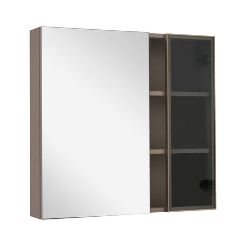 Rootz Mirror Cabinet - Bathroom Storage Unit - Vanity Organizer - Modern Design and Durable MDF - 80cm x 12cm x 75cm