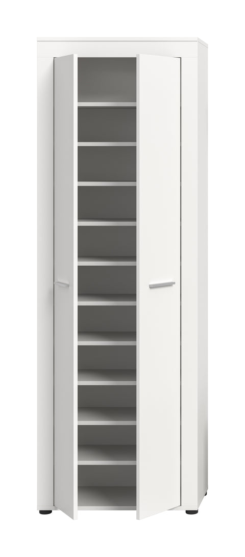 Rootz Shoe Cabinet - Storage Unit - Footwear Organizer - Space-Saving 26 Pairs - 64x191x35cm