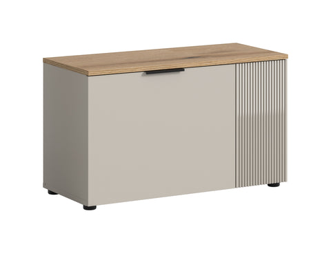 Rootz Storage Bench - Brown - Modern Seating - 4 Compartments - 90kg Capacity - 80x48x36cm