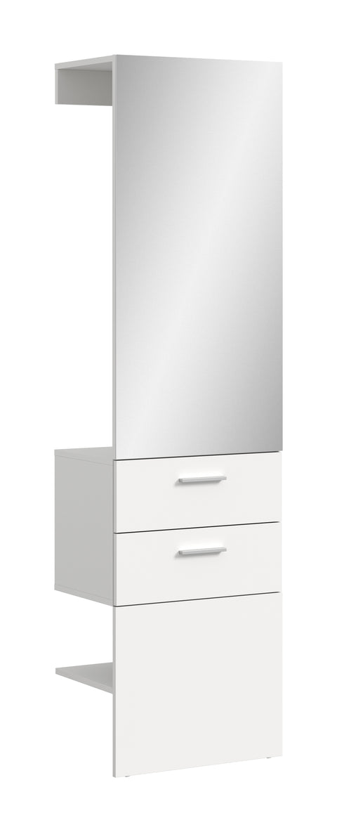 Rootz Wardrobe Panel - Coat Rack - Hallway Organizer - Space-Saving Design - 52x190x36 cm