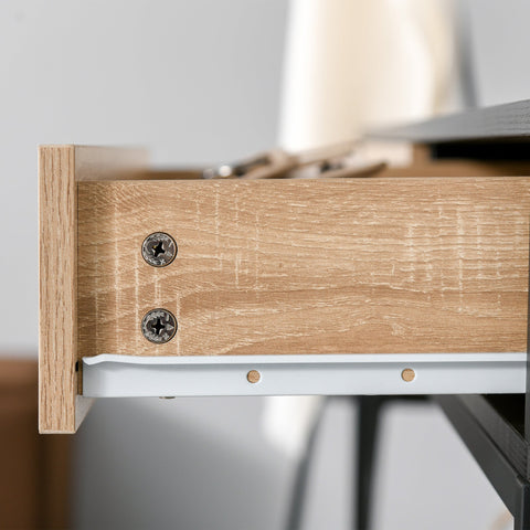 Rootz Console Table - Entrance Table - Sofa Table - Modern Design - 2 Drawers - Metal Frame - 120 x 35 x 75 cm