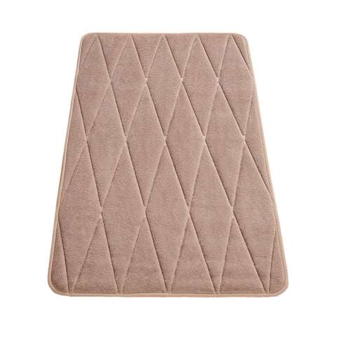 Memory Foam Bath Mat – Soft, Durable & Stylish – Embossed Patterns – Quick-Dry