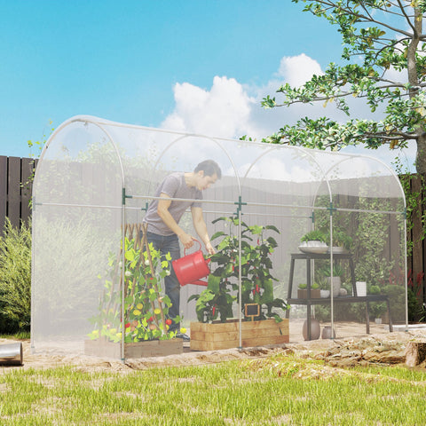 Rootz Greenhouse Cover - Plastic Tarpaulin - Plant Cover - UV-Resistant, Waterproof, Weatherproof - 6m x 10m