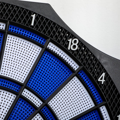 Rootz Electronic Folding Dartboard - Digital Darts Game - LCD Display - 31 Games for 8 Players - 83L x 45W x 4H cm