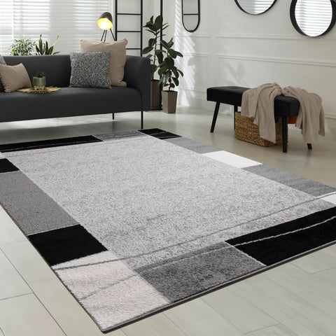 Modern Oriental Rug – Soft Short Pile – Durable Moroccan Pattern – Easy Care