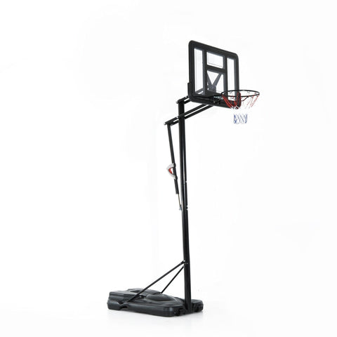 Rootz Mobile Basketball Stand - Height-Adjustable Hoop - Portable Basketball System - First-Class Stability - Easy Mobility - 230x110x368cm - Steel + PE