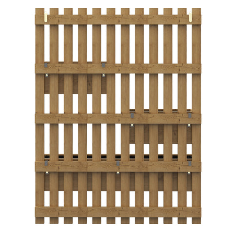 Rootz Wall Flower Boxes - Vertical Planter - Spruce Wood - Space-Saving Design - 60cm x 16cm x 80cm