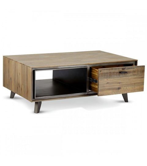 Rootz Coffee Table - Stylish Center Table - Elegant Living Room Furniture - Durable, Spacious, Easy Maintenance - 120cm x 75cm x 45cm