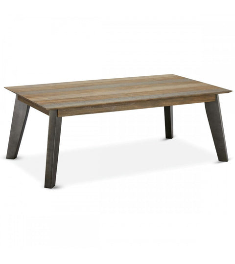 Rootz Coffee Table - Modern Coffee Table - Stylish Living Room Furniture - Durable Solid Acacia Wood - Elegant Gray Finish - Easy Maintenance - 140cm x 80cm x 52cm