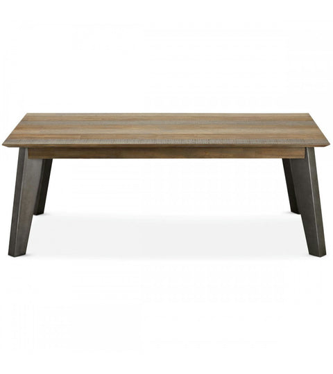 Rootz Coffee Table - Modern Coffee Table - Stylish Living Room Furniture - Durable Solid Acacia Wood - Elegant Gray Finish - Easy Maintenance - 140cm x 80cm x 52cm