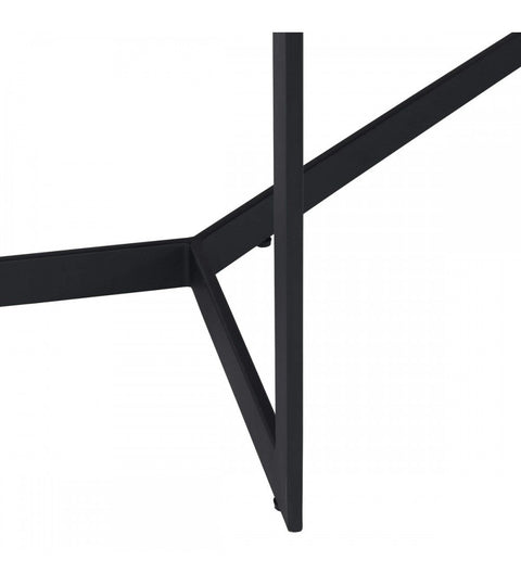 Rootz Coffee Table - Modern Centerpiece - Elegant Coffee Table - Durable, Spacious, Versatile - Black Oak Veneer, Metal, MDF - 140cm x 80cm x 52cm