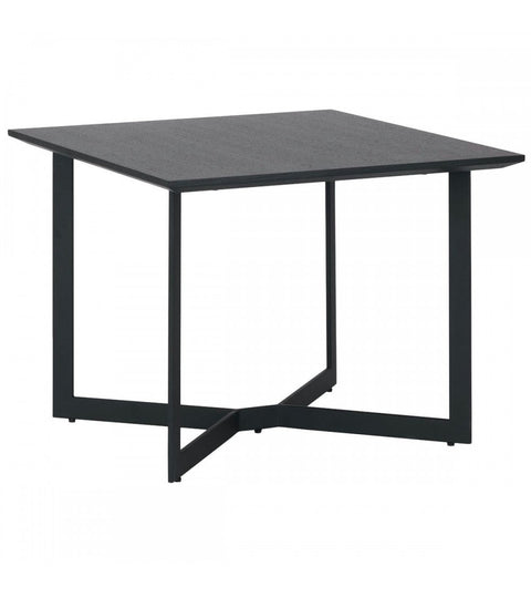 Rootz Coffee Table - Modern Coffee Table - Contemporary Living Room Furniture - Durable Metal Frame - Sleek Black Finish - Easy Maintenance - 70cm x 70cm x 52cm