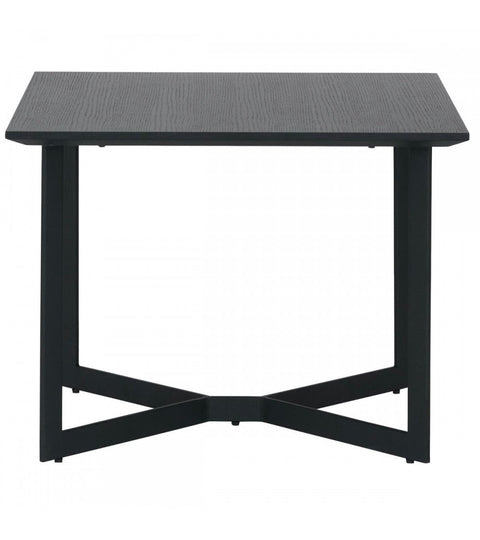 Rootz Coffee Table - Modern Coffee Table - Contemporary Living Room Furniture - Durable Metal Frame - Sleek Black Finish - Easy Maintenance - 70cm x 70cm x 52cm