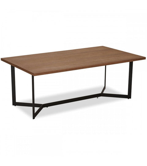 Rootz Coffee Table - Modern Centerpiece - Living Room Table - American Walnut Veneer - Sturdy, Durable, Easy Maintenance - 140cm x 80cm x 52cm