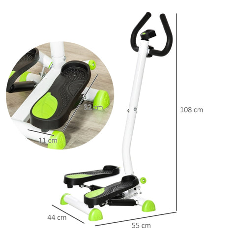 Rootz Stepper - Lower Body Workout Machine - Step Machine - Calories Burned Counter - Steel Frame - 55cm x 44cm x 108cm