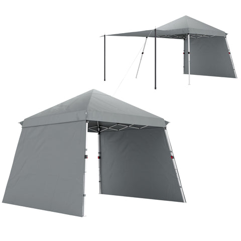 Rootz Garden Pavilion - Pop-Up Gazebo - Folding Shelter - Blocks 98% UV - 600x300x264 cm - Grey