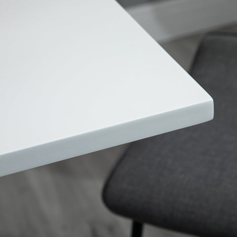 Rootz Height-Adjustable Bar Table - Pub Table - Counter Table - 360° Rotatable - Scratch-Resistant, Stable Base - 60x60x69-91cm - White