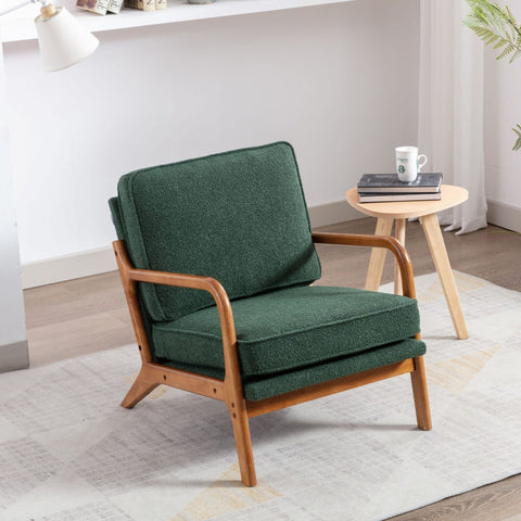 Rootz Emerald Armchair - Modern Chair - Comfy Seat - Unparalleled Comfort - 76cm x 65cm x 80cm