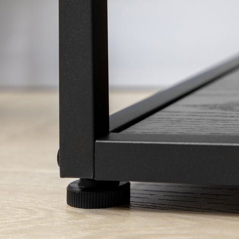 Rootz 7-Level Bookcase Shelf - Industrial Shelving Unit - Metal Organizer - Space-Saving Design - 83 x 34 x 180 cm Black