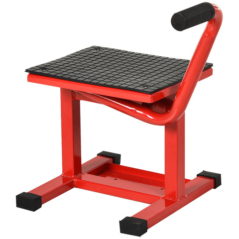 Rootz Motorcycle Lift – Motorbike Jack – Motorcycle Lifter – Heavy-Duty & Adjustable – 150kg Capacity – 27.5/39.5cm Height – 48x34x43cm – Red