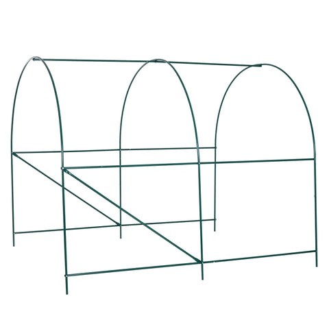 Rootz Foil Greenhouse - Plant Shelter - Garden Protection - Shields from Harsh Weather - Durable Steel Frame - Excellent Ventilation - 245cm x 200cm x 198cm