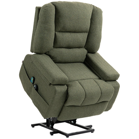 Rootz Electric Recliner Chair - Massage Armchair - Heated Seat - Remote Control - 89x90x102cm - Comfort Relaxation