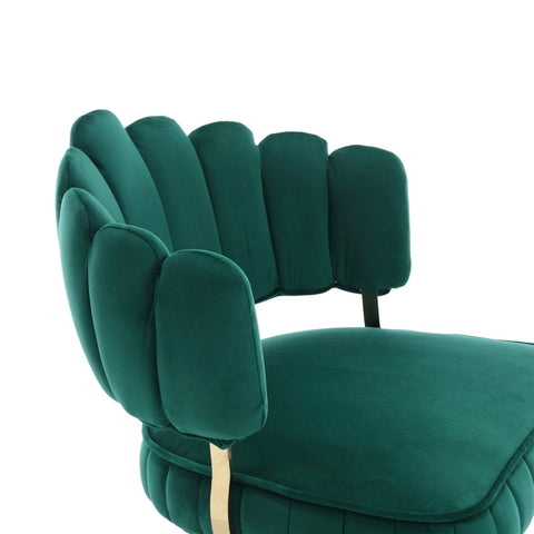 Rootz Adjustable Bar Stool Set - Retro Style Chairs - Velvet Swivel Stools - Ergonomic Comfort - 48cm x 45.5cm x 92-114cm