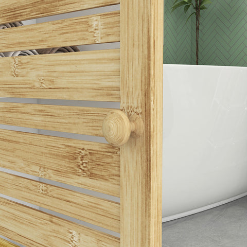 Rootz Bathroom Cabinet - White Storage Unit - Organizer - Ventilated Design - 35 x 30 x 120 cm