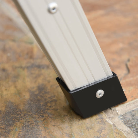 Rootz Opvouwbare opstapbank - Aluminium werkplatform - Draagbare opstapkruk - Hoog draagvermogen - Lichtgewicht - Veiligheidsvoorzieningen - 109 cm x 40 cm x 50 cm