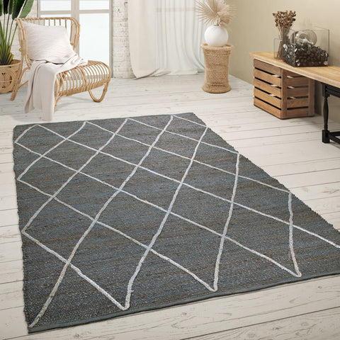 Jute Flatweave Rug – 100% Natural – Durable, Soft & Modern Boho Style
