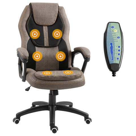 Rootz Massage Chair - Office Chair - Ergonomic Chair - 6-Point Massage - 67.5cm x 72cm x 112-122cm