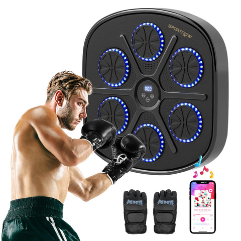 Rootz Music Boxing Machine - Rhythmic Boxing Device - Smart Fitness Trainer - Boost Energy - 41.8cm x 44.6cm x 7.5cm