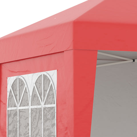 Rootz Height-Adjustable Foldable Garden Pavilion - Pop-Up Gazebo - Outdoor Canopy - UV Protection 30+ - 202cm x 202cm x 261cm