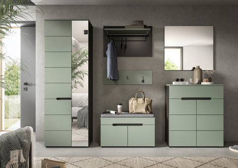 Rootz Wardrobe Combination Set - Hallway Storage - Entryway Organizer - Easy Installation - 255x190x37 cm