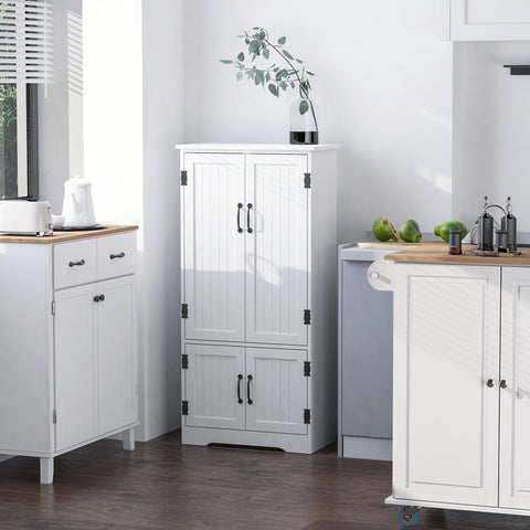 Rootz Buffet Kitchen Cabinet - Contemporary Storage Cupboard - Elegant Pantry Organizer - Lots of Space - 60L x 30W x 123H cm