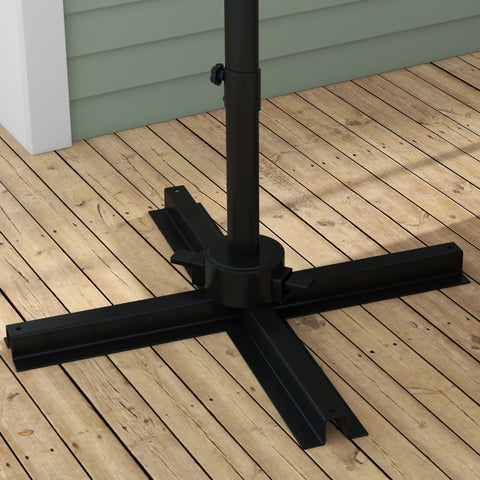 Rootz Off Square Parasol - Sunshade - Patio Umbrella - UV50+ Protection - 2.7m x 2.7m x 2.65m