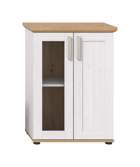 {"title":"Rootz Display Cabinet - Storage Unit - Shelf Organizer - Adjustable Shelf - W64 x H88 x D37 cm"}