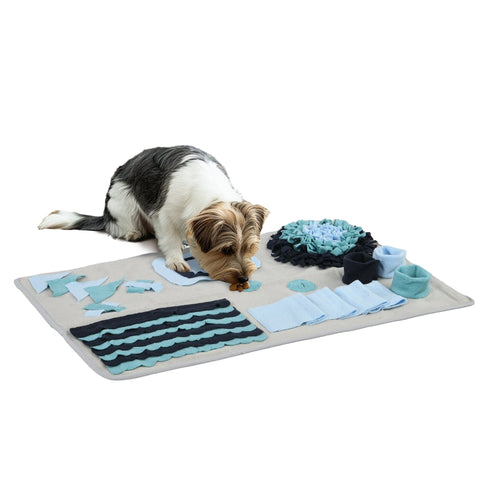 Rootz Sniffing Mat for Pets - Slow Feeder Mat - Interactive Play Toy - Polyester Fabric - Supports Better Digestion - 74cm x 50cm x 5cm