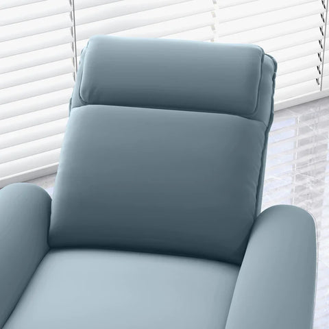 Rootz Sta-op-hulpstoel - Ontspanningsstoel - TV-stoel - Geïntegreerde voetensteun - Zijvak - Kabelafstandsbediening - Blauw - 84 x 89,5 x 105 cm