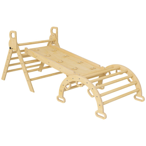 Rootz 5 in 1 Climbing Triangle Set - Indoor Playset - Toddler Gym - Enhances Motor Skills - 185cm x 66cm x 71cm