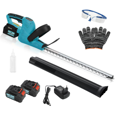 Rootz Elektro Hedge Trimmer - Electric Hedge Cutter - Battery-Powered Hedge Shears - Wireless Efficiency - 51cm Cutting Length - 86L x 17B x 17H cm