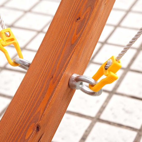 Rootz Garden Hammock with Wood Frame - Hammock with Stand - Outdoor Hammock - Elegant & Safe - 320x118x120cm