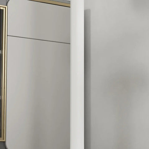 Rootz Bar Table - Table For 2 People - Modern Design - Round Table - Powder-coated Steel - White - 60 x 60 x 102 cm