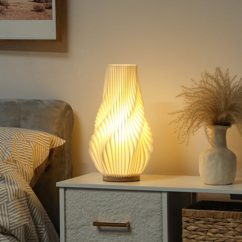 Rootz Smart Table Lamp with App Control - Alexa Lamp - Voice-Controlled Light - 3D Printing - 20cm x 20cm x 34.5cm