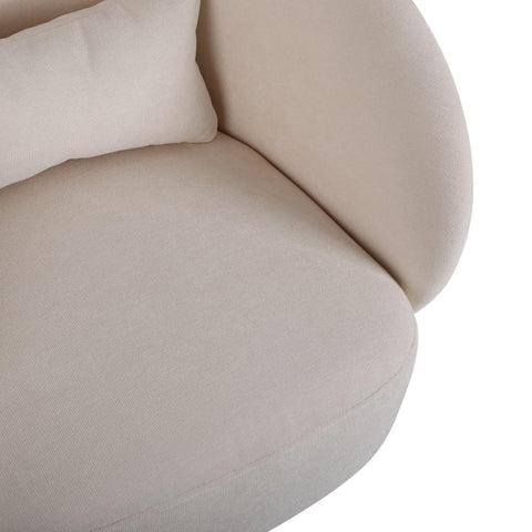 Rootz Modern Leisure Chair - Swivel Chair - Rotating Base - Comfort & Style - 67cm x 61.4cm x 77.9cm