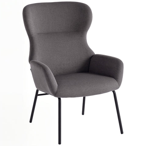 Rootz Modern Upholstered Chair - Accent Chair - Reading Chair - High Comfort - Grey - 70cm x 74.5cm